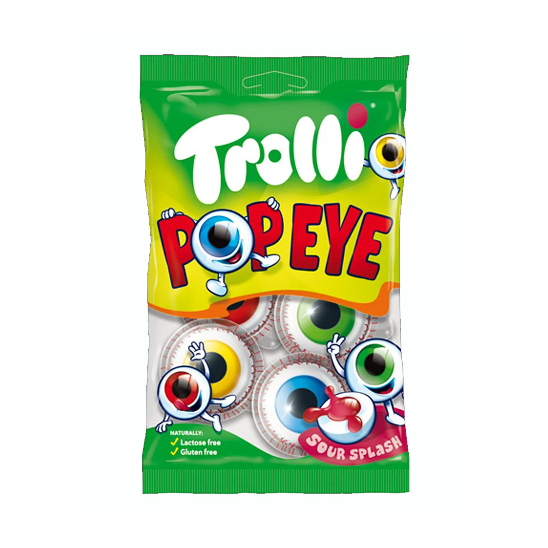 Trolli - Glotzer (Pop Eye) - 60 pcs Trolli GLOTZER Eye Balls Popeye sour candy (4ct) FREE SHIPPING