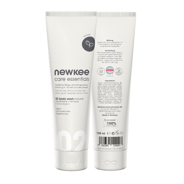 Made In Germany Newkee Care Essentials Panthenol Against Dehydration Regular Size Body Wash