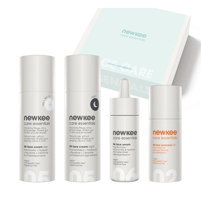 Made In Germany Newkee Care Essentials Unisex Face Care Essentials Set Facial Care With Anti-Ageing Effect