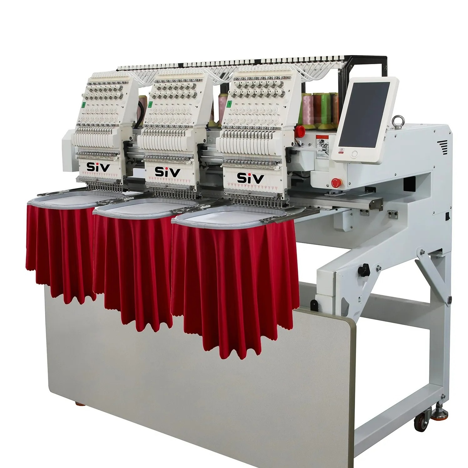 multi head 3 heads embroidery machine wholesale embroidery machine computerized embroidery machine for t-shirt