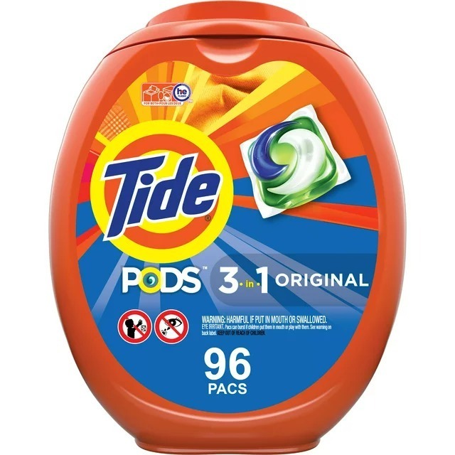 Tide PODS  Liquid Laundry Detergent Pacs Original 96 Count