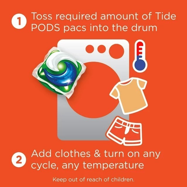 Tide PODS  Liquid Laundry Detergent Pacs Original 96 Count