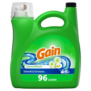 Gain Blissful Breeze He, 96 Loads Liquid Laundry Detergent, 150 fl oz