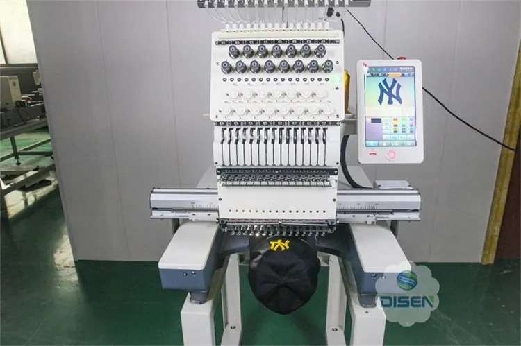 New Single Head Computer 1000rpm 12 15 20 Multi Needles Industrial Computerized Hat Logo T Shirt Cap Embroidery Machine for Sale