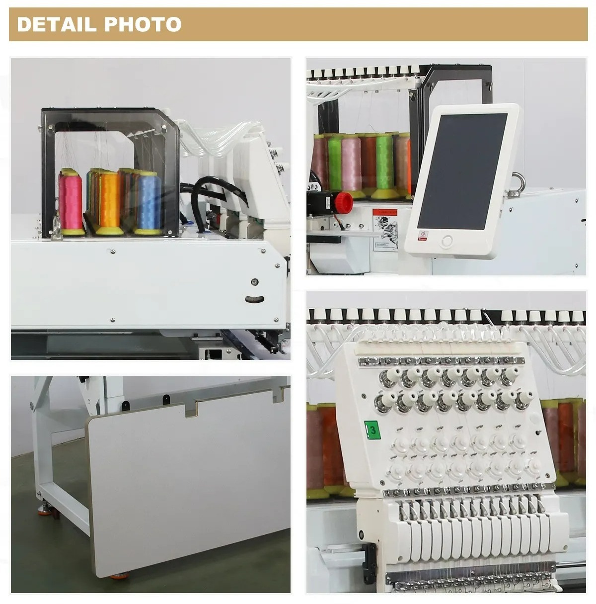 multi head 3 heads embroidery machine wholesale embroidery machine computerized embroidery machine for t-shirt