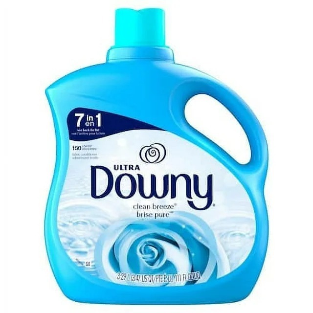 Downy Ultra Laundry Liquid Fabric Softener (Fabric Conditioner), Clean Breeze, 111 fl oz, 150 Loads