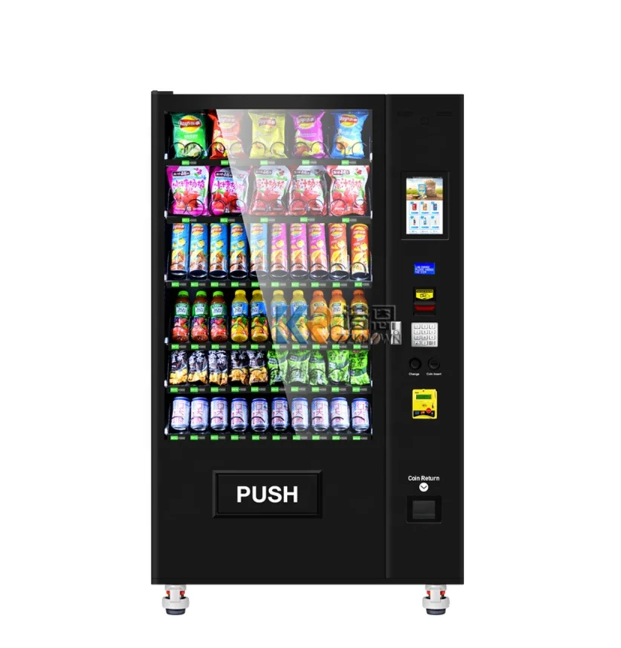 Factory Direct Supply 24hrs Self Service Hot Water Heated Instant Cup Noodle Ramen Hot Food Vending Machine