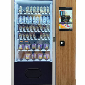 Factory Direct Supply 24hrs Self Service Hot Water Heated Instant Cup Noodle Ramen Hot Food Vending Machine