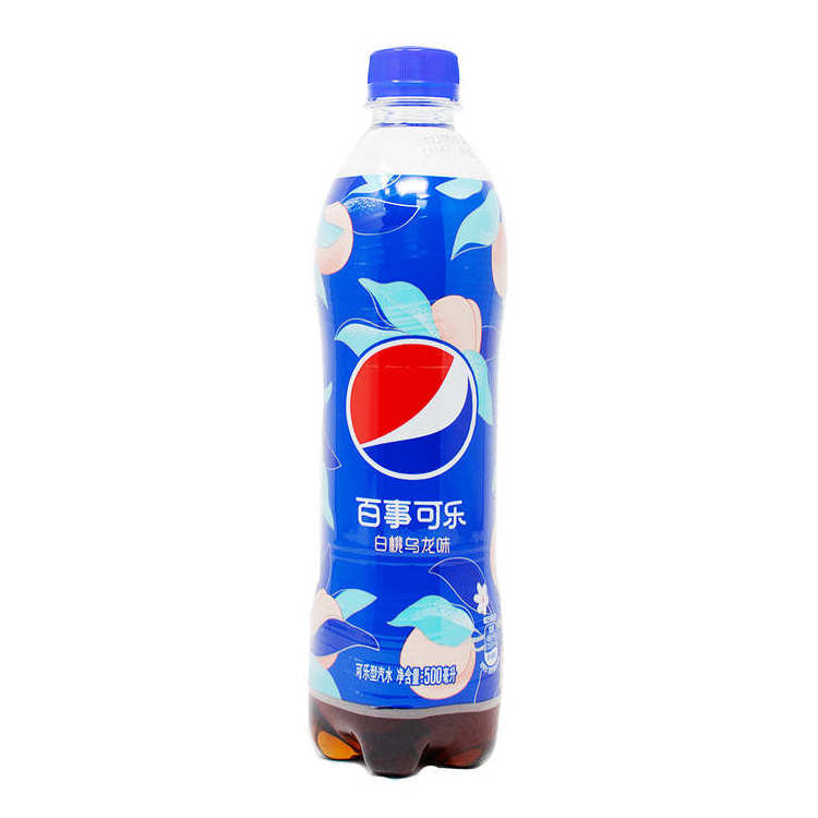 Pepsi White Peach Ooloong Soda - 500mL