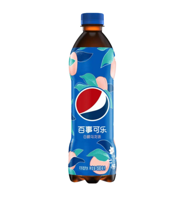 Pepsi White Peach Ooloong Soda - 500mL