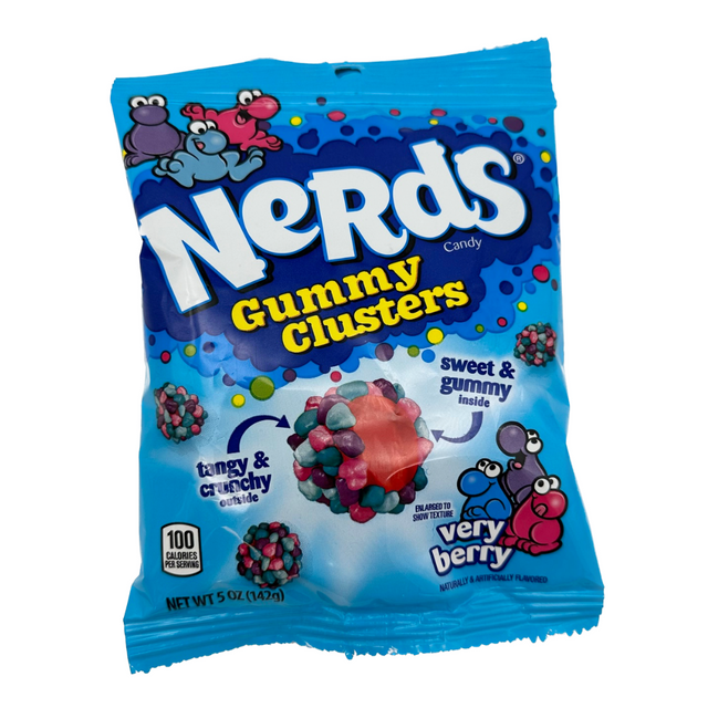 Nerds Gummy Clusters Candy, Very Berry 8 oz Bag