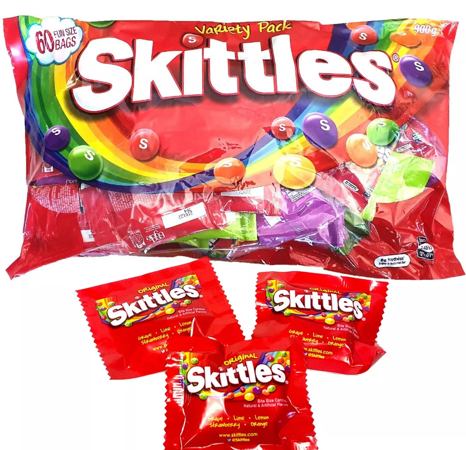 Wholesale skittles 40g various fruit flavor bags candy Exotic snacks