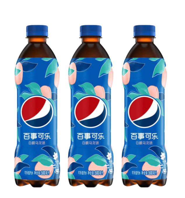 Pepsi White Peach Ooloong Soda - 500mL