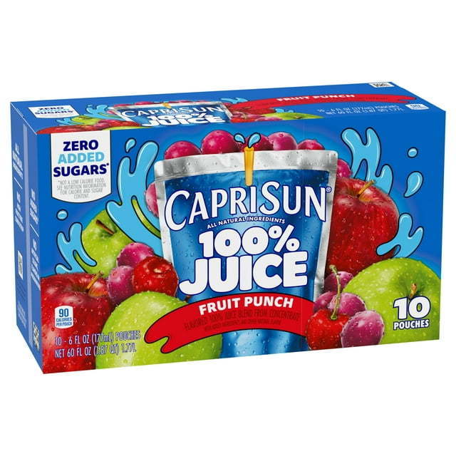 CAPRI SUN MULTIVITAMIN SAFARI FRUITS CAPRI SUN ORANGE FRUIT JUICE