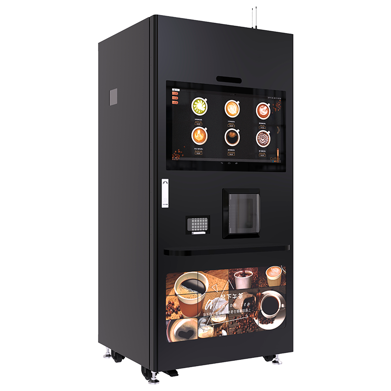 Fully Automatic 3 Drinks Instant Coffee Vending Machine For Business