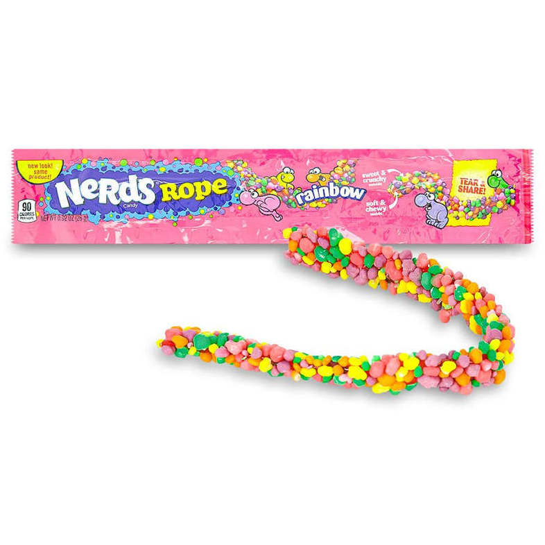 Nerds Rope Candy, Rainbow, 0.92 oz