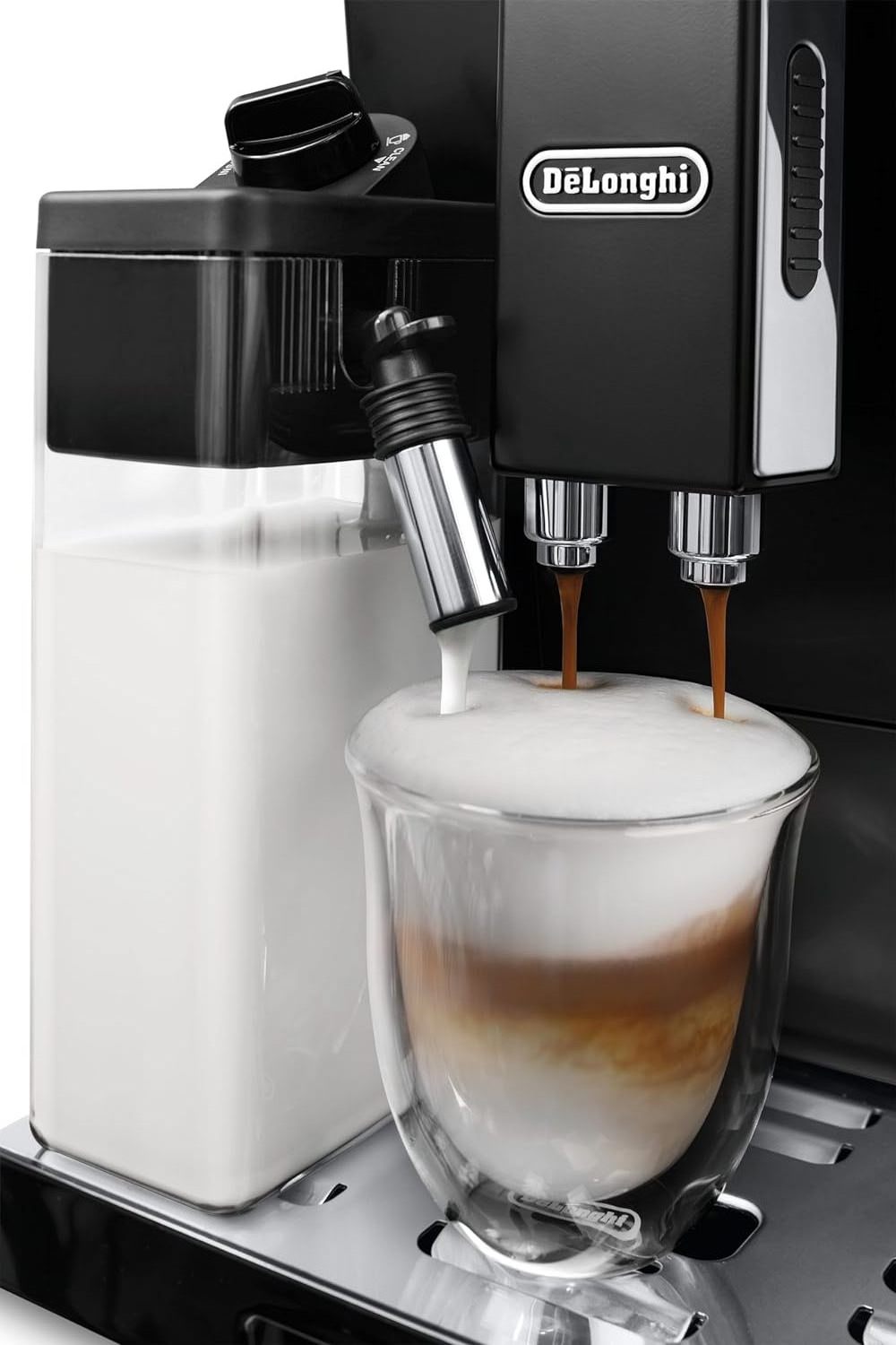 De'Longhi Eletta, Fully Automatic Bean to Cup Coffee Machine, Cappuccino and Espresso Maker, ECAM 44.660.B, 2 liters, Black