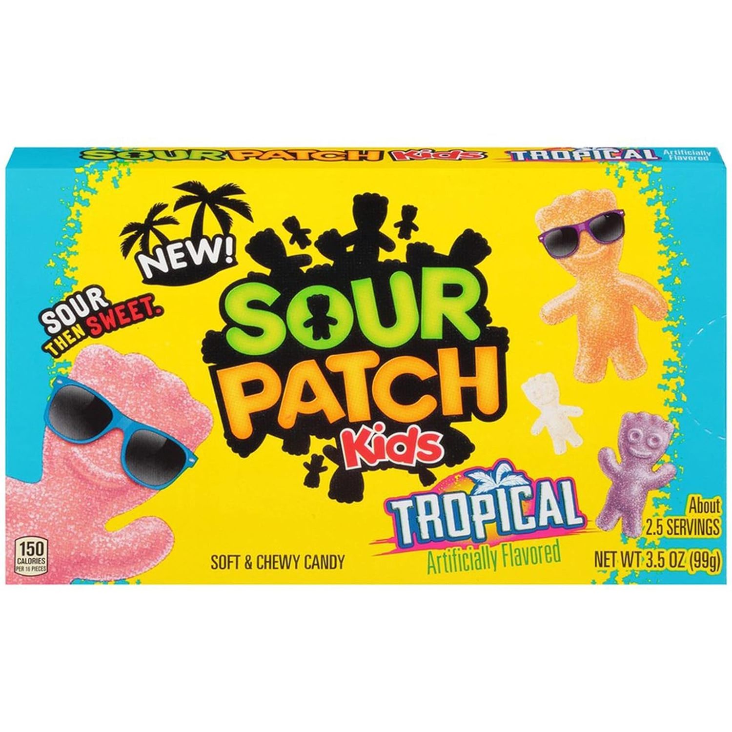 SOUR PATCH KIDS Tropical Soft & Chewy Candy 99g