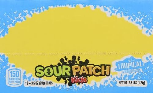 SOUR PATCH KIDS Tropical Soft & Chewy Candy 99g