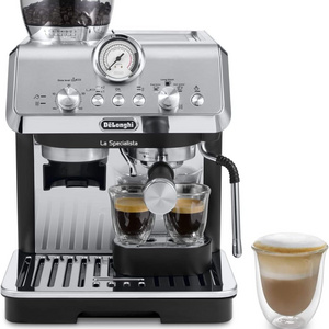 De'Longhi La Specialista Metal Barista Pump Espresso Machine, Bean to Cup Coffee and Cappuccino Maker, EC9155.MB, 1450W, Silver