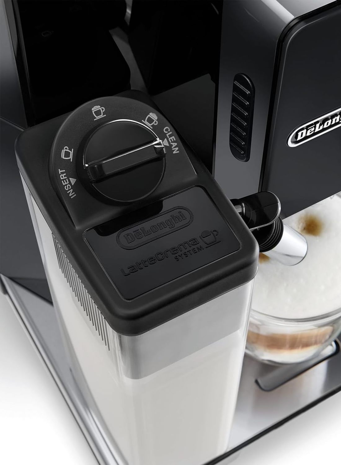 De'Longhi Eletta, Fully Automatic Bean to Cup Coffee Machine, Cappuccino and Espresso Maker, ECAM 44.660.B, 2 liters, Black