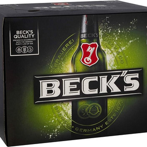 Beck's German Lager Beer Bottle, 20 x 275 ml