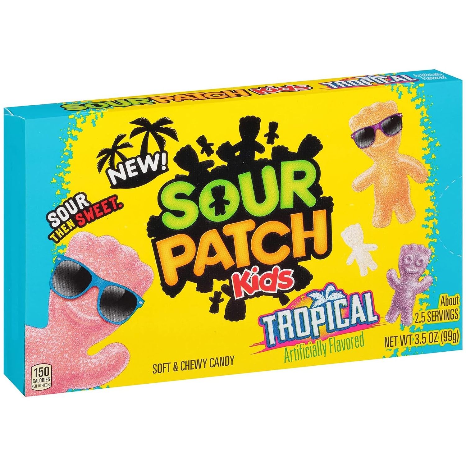 SOUR PATCH KIDS Tropical Soft & Chewy Candy 99g