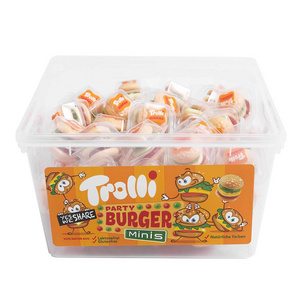 Trolli Mini Burger Multilayer Burger Made of Foam Sugar and Fruit Gum 6 x 600g