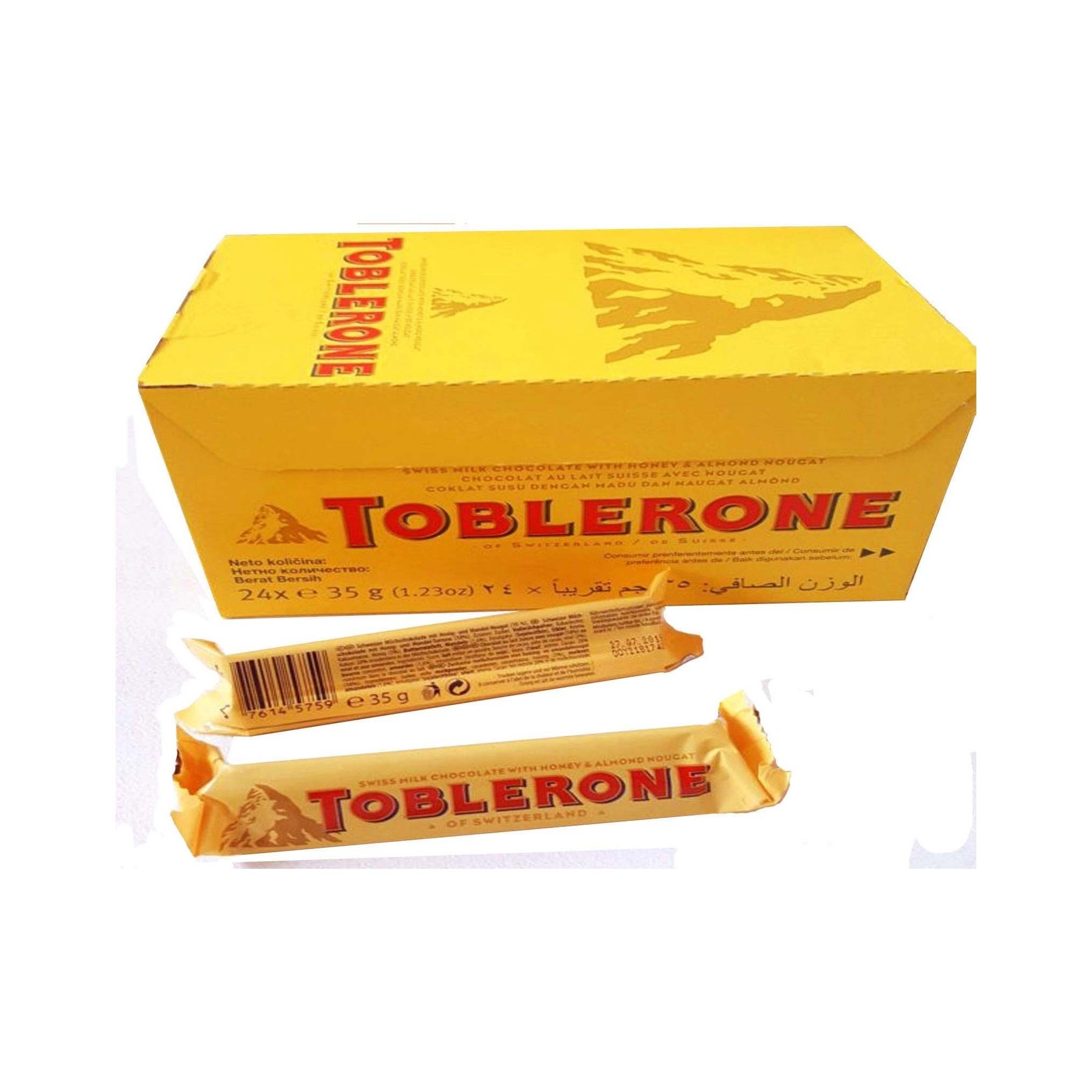 Tobleron White Chocolate 100g Pack of 4 / Tobleron Black Dark Chocolate Bundle