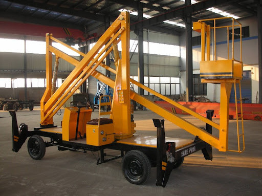 Outdoor aerial lift platform boom lift truck mounted cherry picker man lift