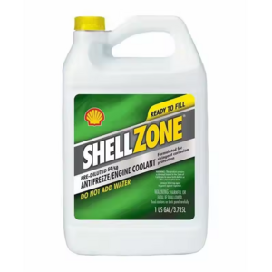 ShellZone Pre-Diluted 50/50 Antifreeze and Engine Coolant Ready to Fill, 1 Gallon 3.78L