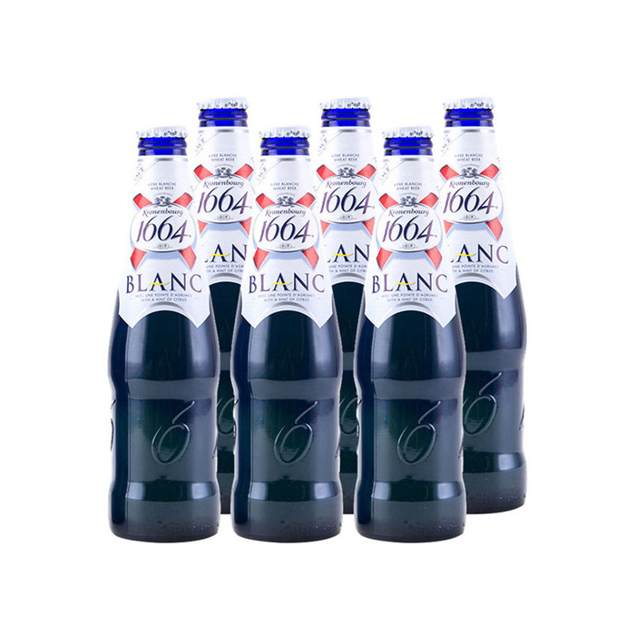 Wholesale of Kronenbourg Blanc 1664 with 24x33cl Beer in cans and in bottles