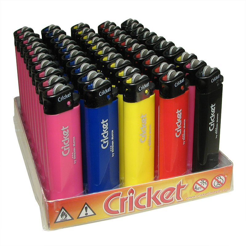 Colored Disposable/Refillable Cricket Lighter Lighter for sale