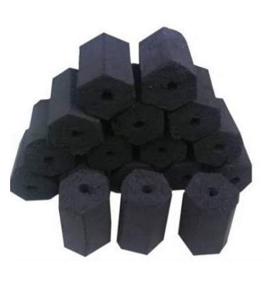 Hexagonal Charcoal Briquettes Manufacturer Supplier 5-6 hours long burning time hexagonal coal hardwood sawdust BBQ Charcoal