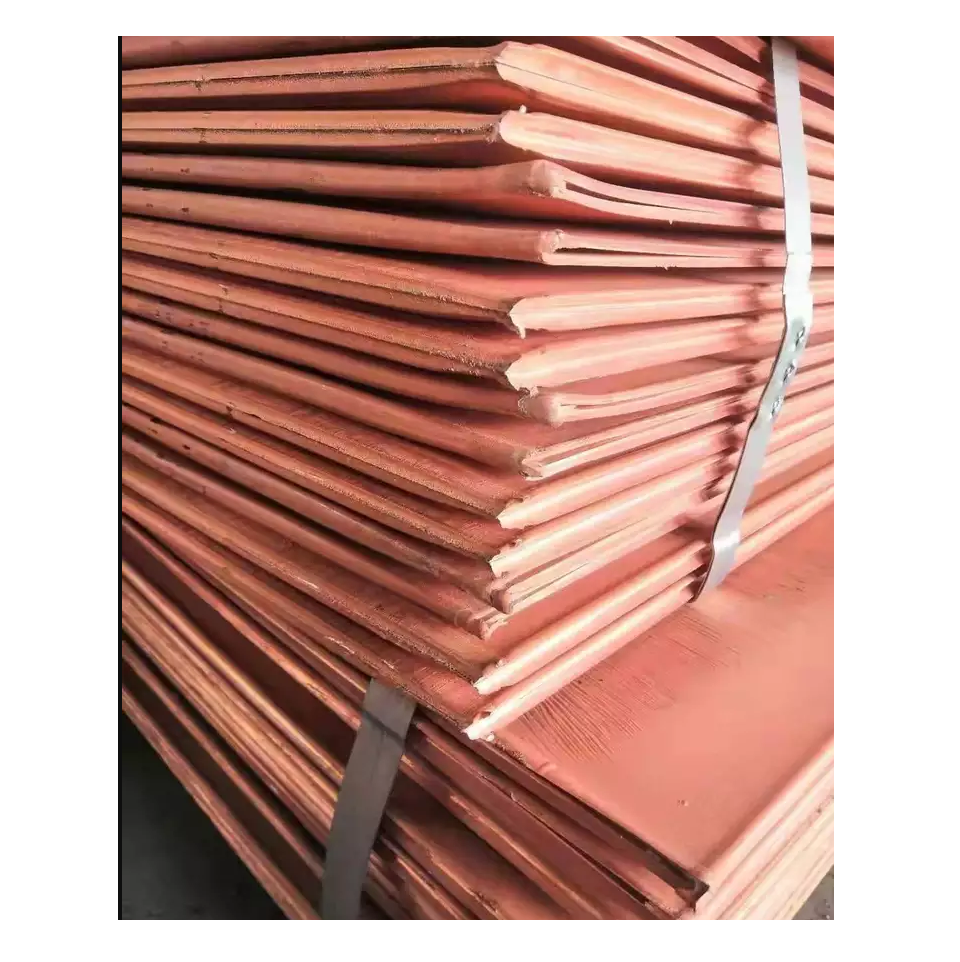 Best Quality Low Price Bulk Stock Available Of 3mm 5mm 12mm thickness Pure 99.99% Copper Cathodes T2 4x8 copper Plate sheets