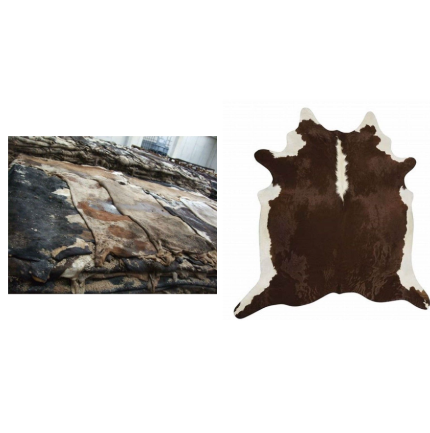 Hot Selling Raw Salted Cow Head Skin Plus Size Genuine Leather Wholesale High Quality Wet / Dry Salted Cow Hides Wet/Dry Salted