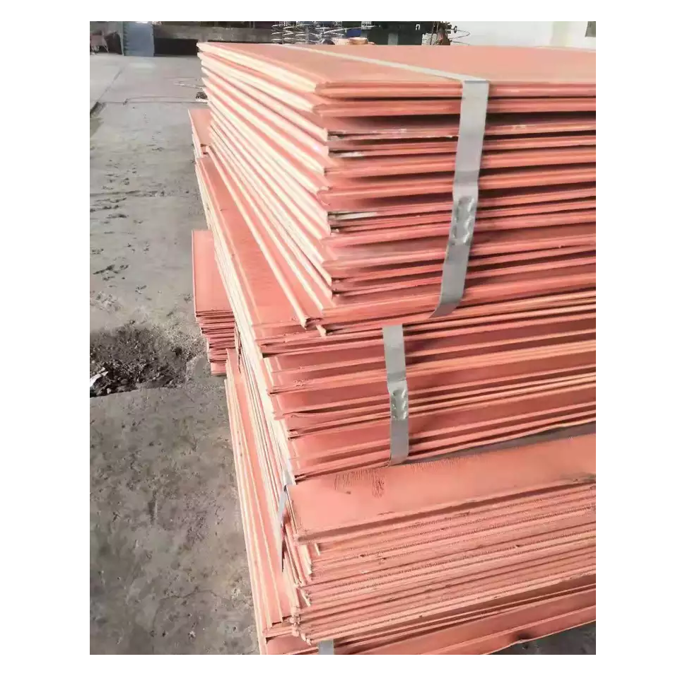 Best Quality Low Price Bulk Stock Available Of 3mm 5mm 12mm thickness Pure 99.99% Copper Cathodes T2 4x8 copper Plate sheets