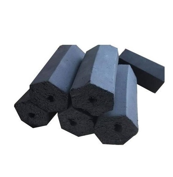 Hexagonal Charcoal Briquettes Manufacturer Supplier 5-6 hours long burning time hexagonal coal hardwood sawdust BBQ Charcoal