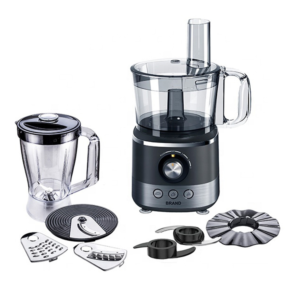 4 Blade 3 Speed Manual Food Processor Powerful Blender Food Processor