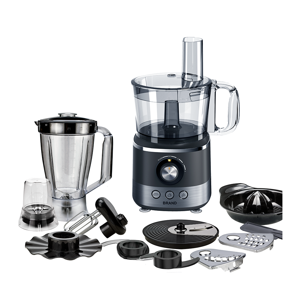 800W 13 in 1 Multifunction Food Processor with unique drawer design