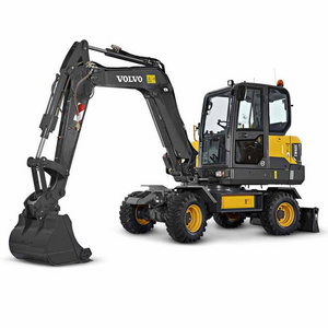 Mini Wheel Excavator Digging Machine for Sale New Excavator Price 0 8 Ton 1 Ton 2 Ton 3 Ton Max UNIQUE Clearance  Power Engine