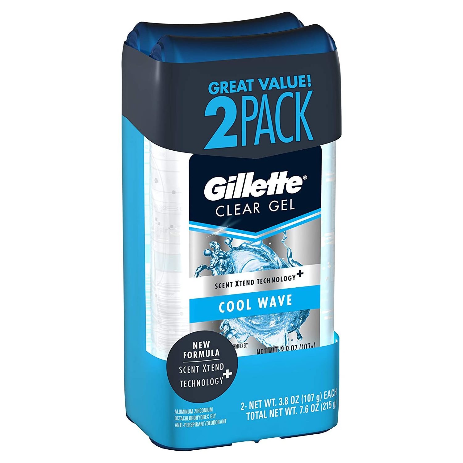 Gillette Cool Wave Clear Gel Mens Antiperspirant and Deodorant 3.8 oz affordable price /Gillette Clear Gel Deodorant 3oz