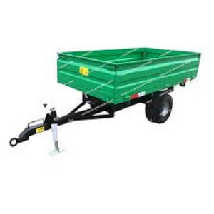 2023 Double axle dump trailer 8 Ton farm tipping trailer for tractor Agricultural hydraulic small dump trailer Low Price