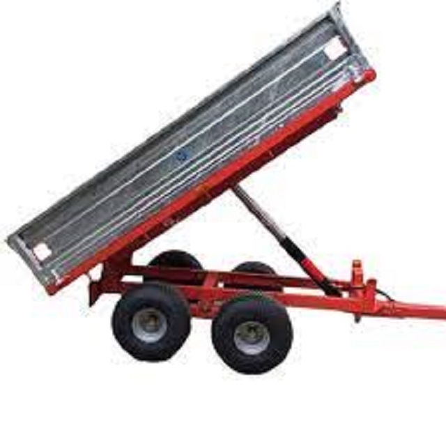 Excavator Trailer Car Tail Plate Tipping Trailer Engineering Professional Aluminium Cargo Trailer 3350*1250*1150 or Custom