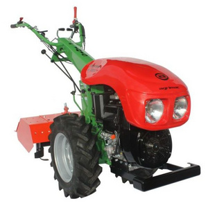 Factory multifunctional walking tractor two wheels mini tractor with disc plough