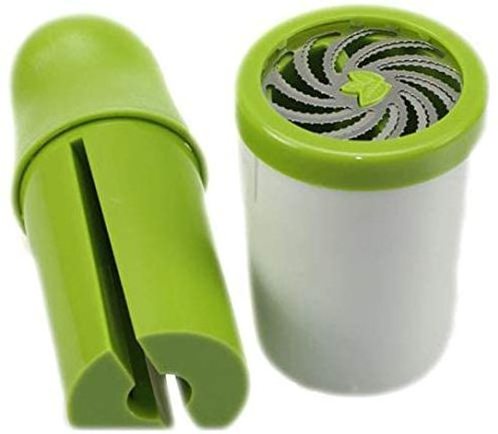 Kitchen Accessories Multi-function Manual Seasoning Spice Grinder Herb Mills Shredder Cilantro Parsley Chopper Green Plastic ABS