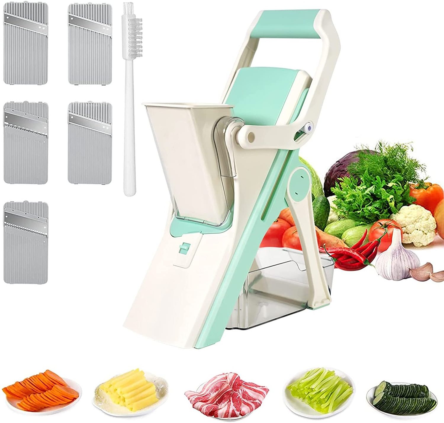 2023 Top  Manual Potato Chips Cutter Blade Stainless Steel French Fry Cutter potato cutter Vegetable Slicer