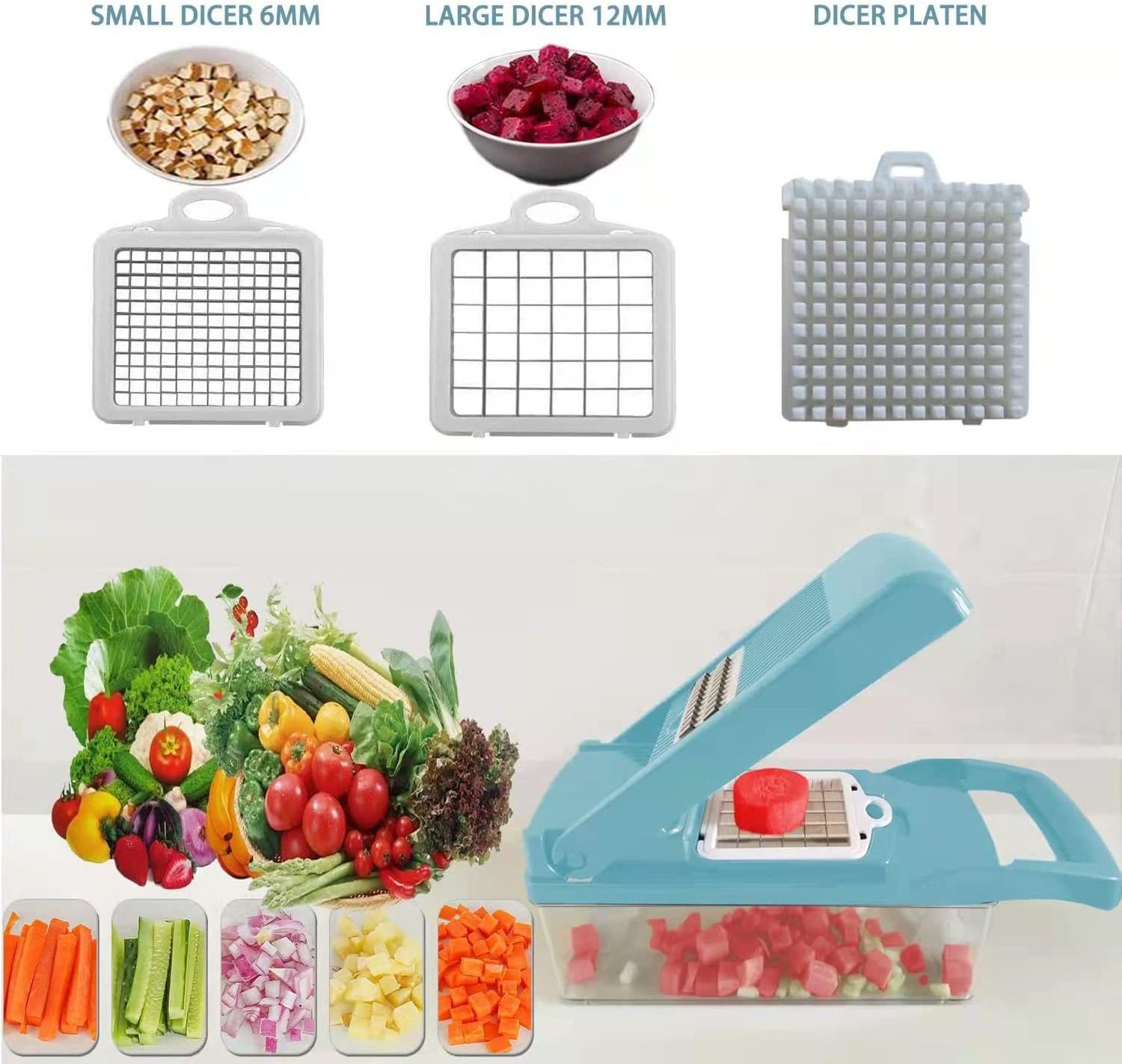 2023  top seller 2023 Multifunctional vegetable cutter 13 In 1 Vegetable Chopper  machine  fullstar vegetable chopper