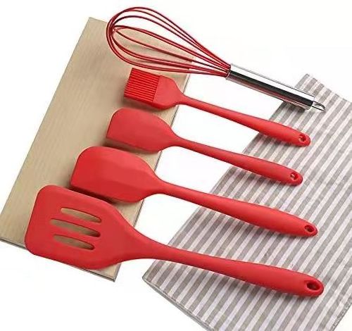 Drop-Shipping utensilio de cocina Non-Stick Silicone Cooking Utensils of 5 Pieces for Kitchen Gadgets Accessories Cookware Utens