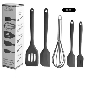 Drop-Shipping Household Food Grade Baking Tools Cooking Utensil Kit 5 Set Silicone Kitchen Ware